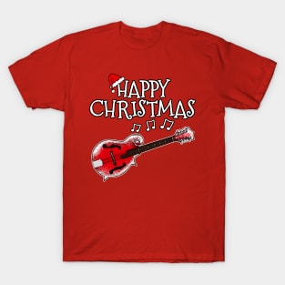 Christmas Mandolin Mandolinist Musician Xmas 2022 T-Shirt